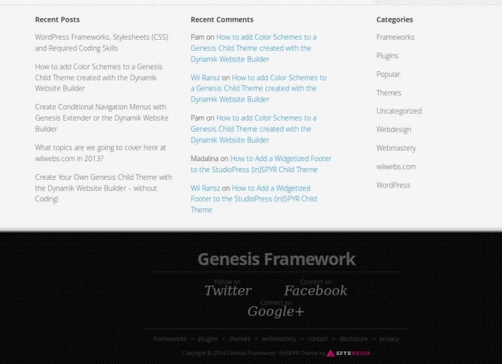 inSPYR 1.6 Footer Columns 1