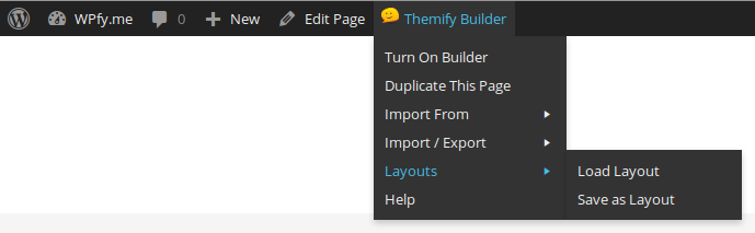 Themify Builder Frontend Admin Bar