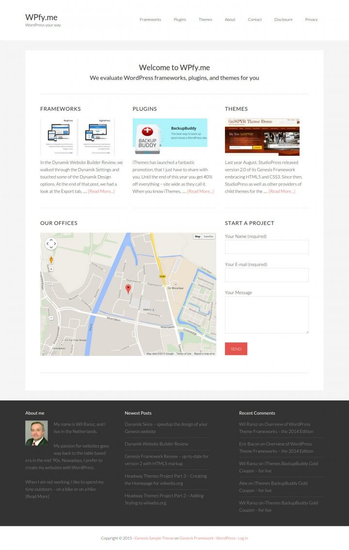 Themify Builder Homepage