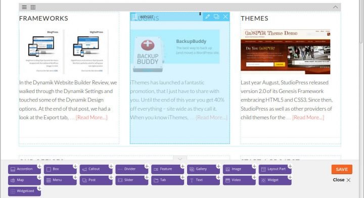 Themify Builder Homepage Frontend