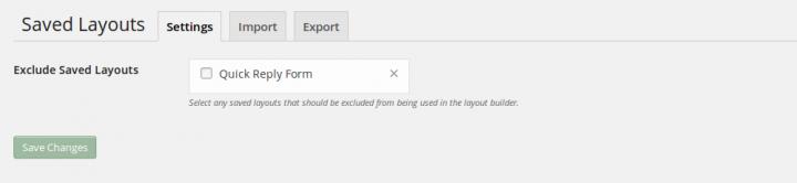 ZOOM Builder Saved Layouts