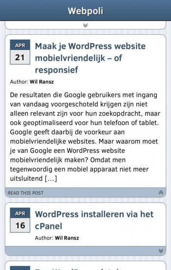 wp mobile detector phone screen capture